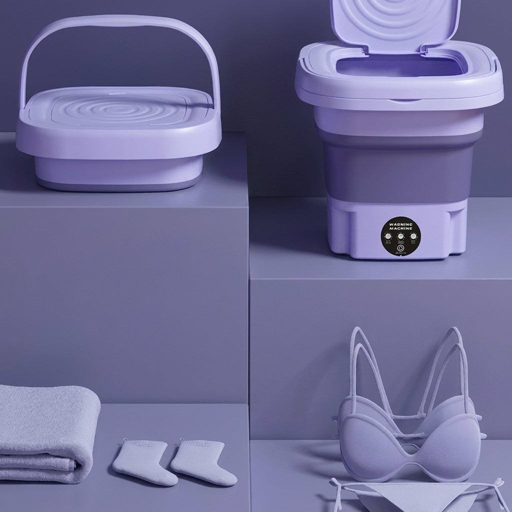 Mini Pralka Przenośna z Suszarką Wirową – Kompaktowa do Małych Pomieszczeń, 4,5L 10