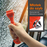 Młotki Bezpieczeństwa do Samochodu – Zestaw 2 Sztuk z Przecinakiem do Pasów i Antypoślizgowym Uchwytam 4