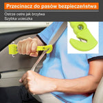 Młotki Bezpieczeństwa do Samochodu – Zestaw 2 Sztuk z Przecinakiem do Pasów i Antypoślizgowym Uchwytam 9