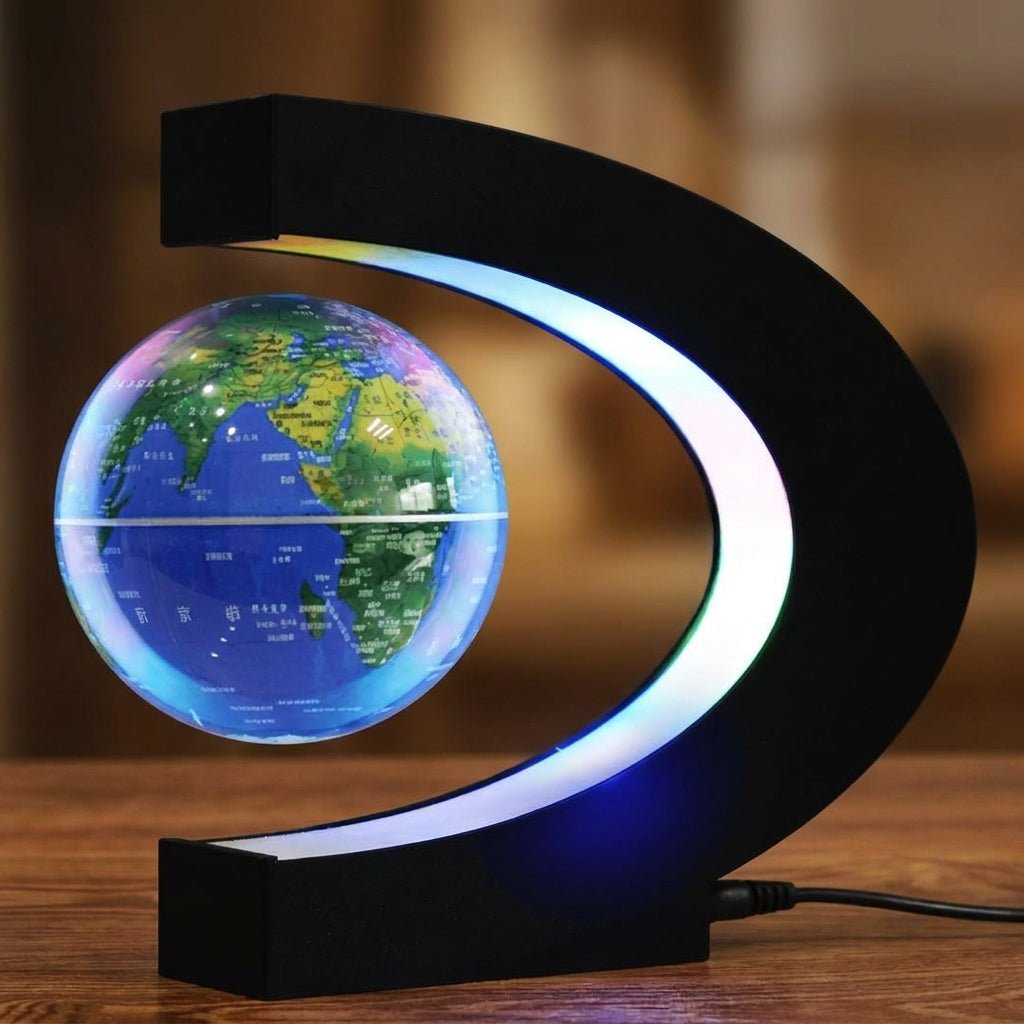 Magnetyczna Lewitująca Kula Ziemska z LED – Edukacyjna Dekoracja do Domu i Lampka Nocna 1