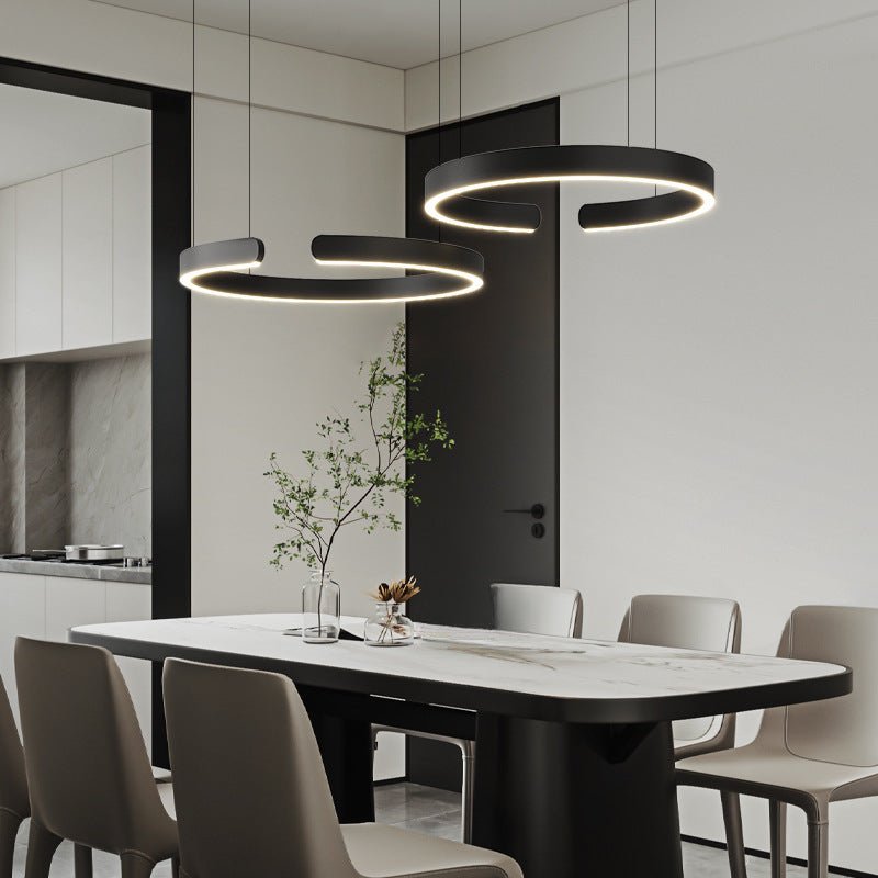 Nowoczesna Lampa Wisząca LED - Minimalistyczna Lampa Do Salonu Nad Stół 40-80 cm 4