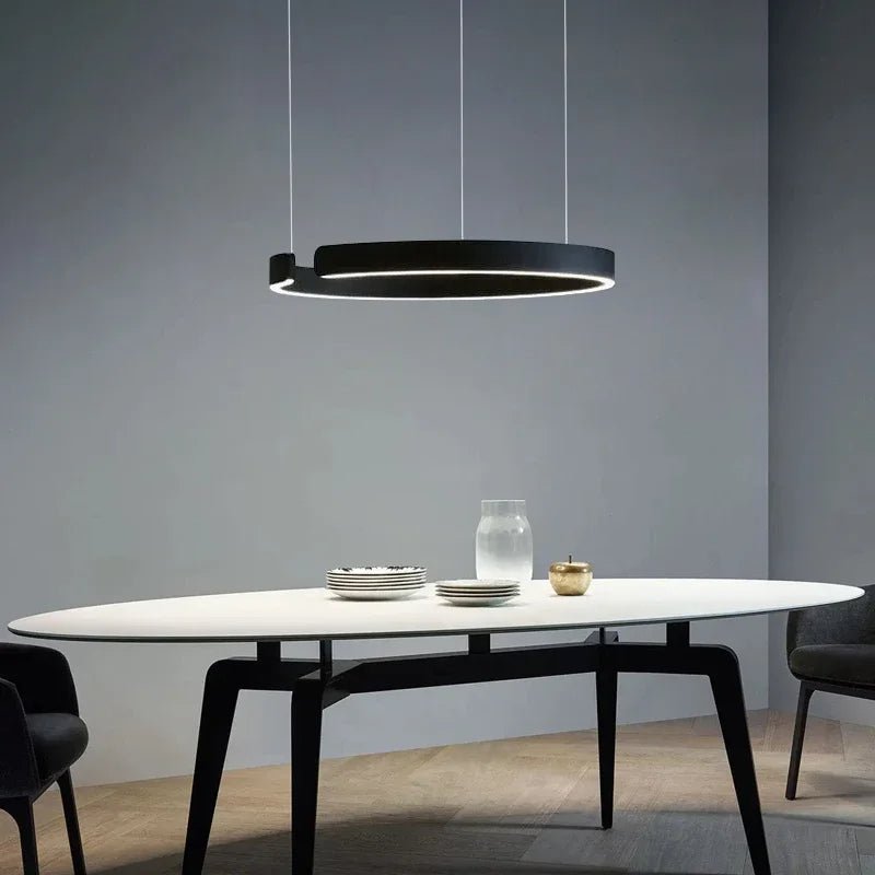 Nowoczesna Lampa Wisząca LED - Minimalistyczna Lampa Do Salonu Nad Stół 40-80 cm 5