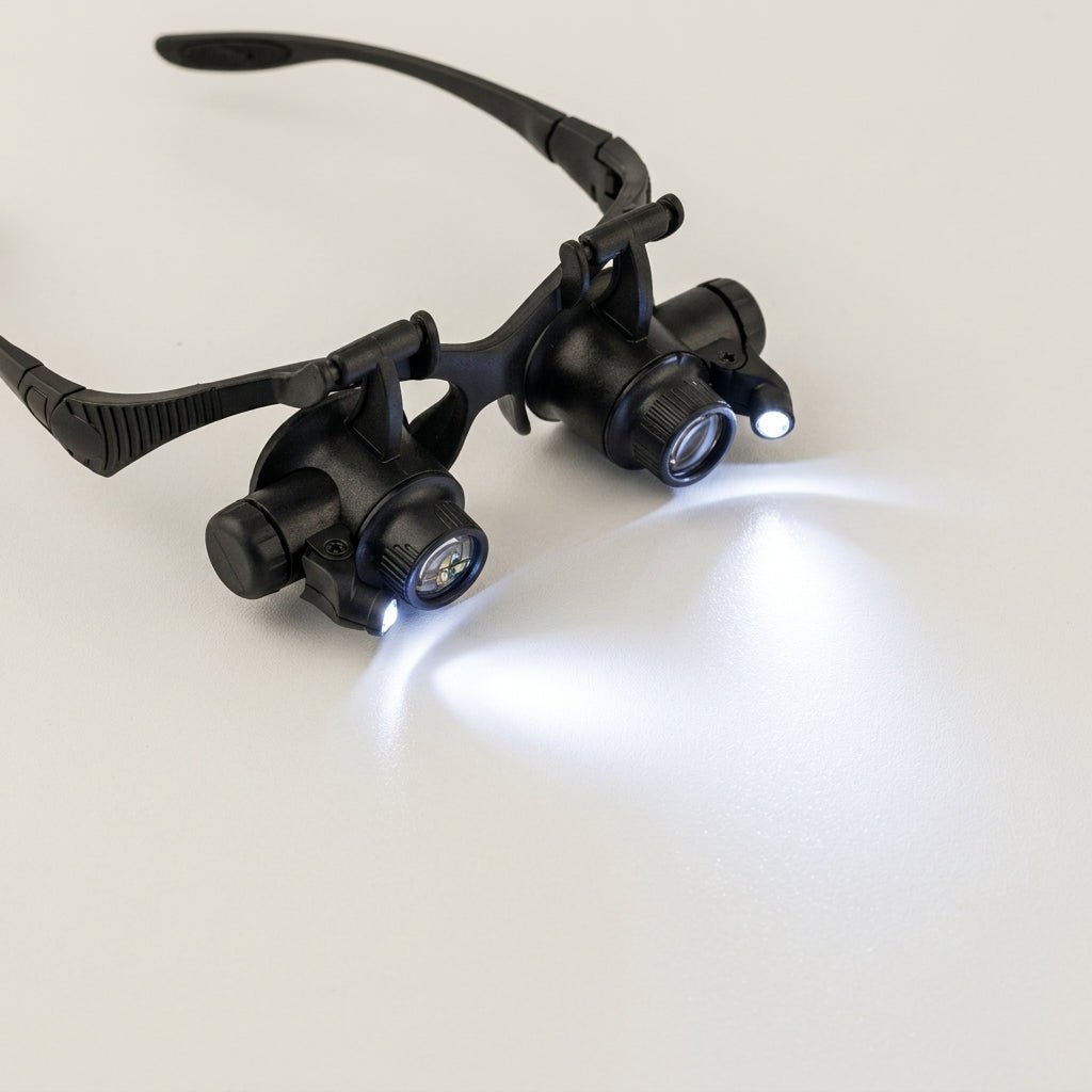 Okulary Powiększające 10X-25X z LED – Wymienne Soczewki do Precyzyjnych Prac 8