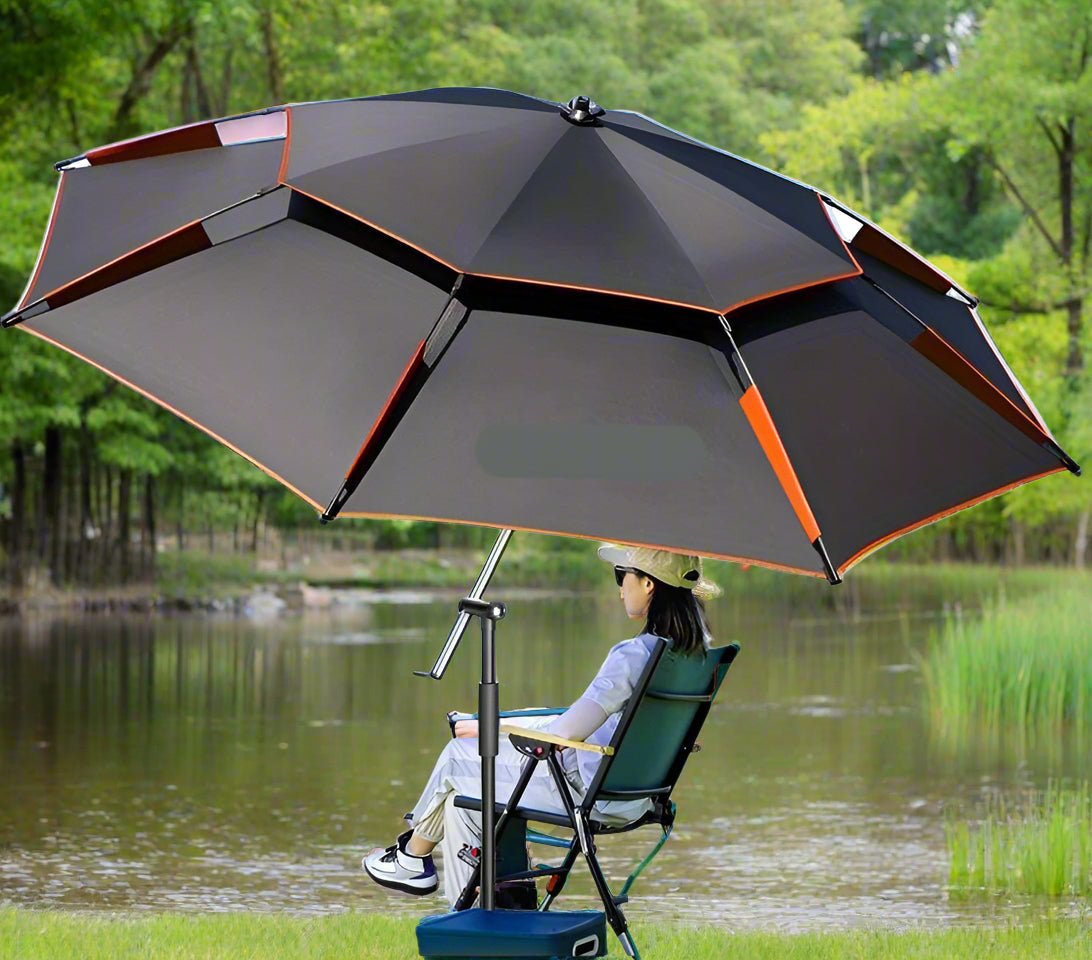Parasol Wędkarski Przeciwwiatrowy z Ochroną UV 50° – Regulacja 360°, Wodoodporny 0