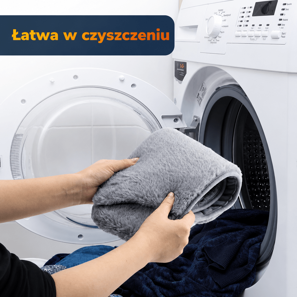 Pas Grzewczy Elektryczny z Regulacją Temperatury – Miękki Aksamit, Przenośny na Talię i Ręce