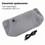 Pas Grzewczy Elektryczny z Regulacją Temperatury – Miękki Aksamit, Przenośny na Talię i Ręce