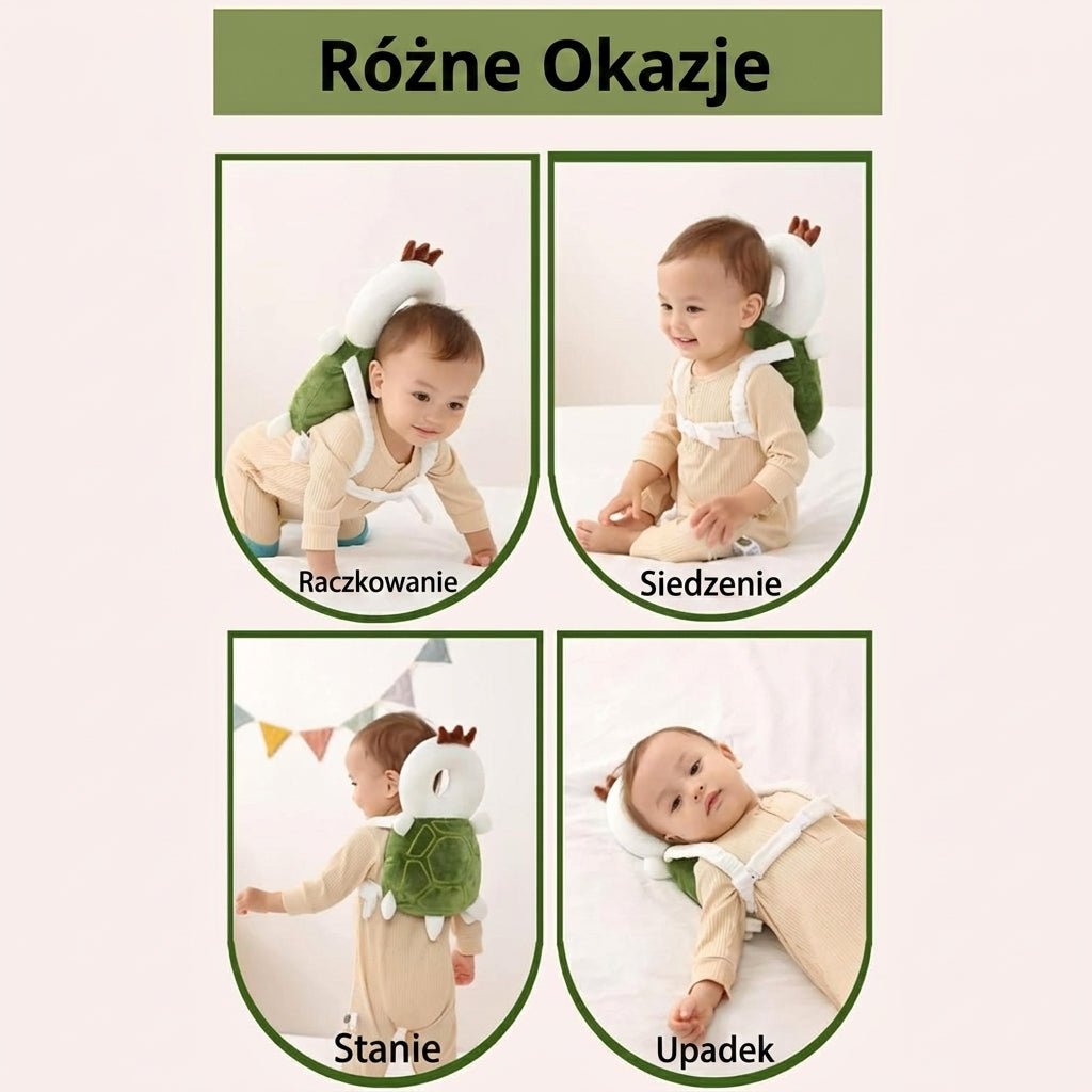 Plecak Dziecięcy z Ochroną Głowy – Wygodny i Trwały dla Malucha, 33x19x6 cm 5