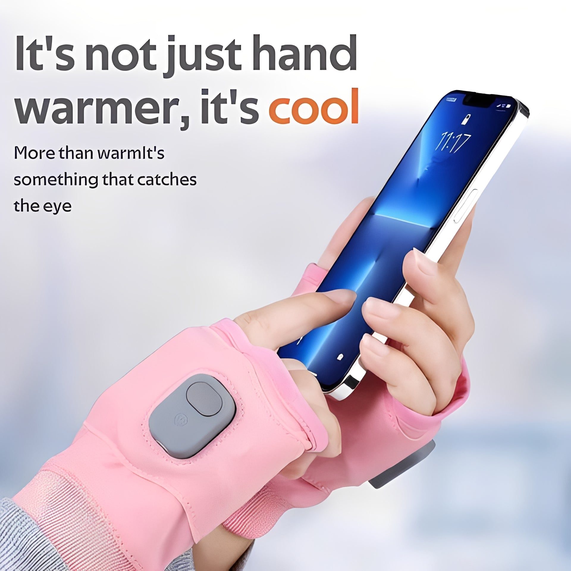 Podgrzewane Rękawice Zimowe USB z Trzystopniową Regulacją Temperatury 3