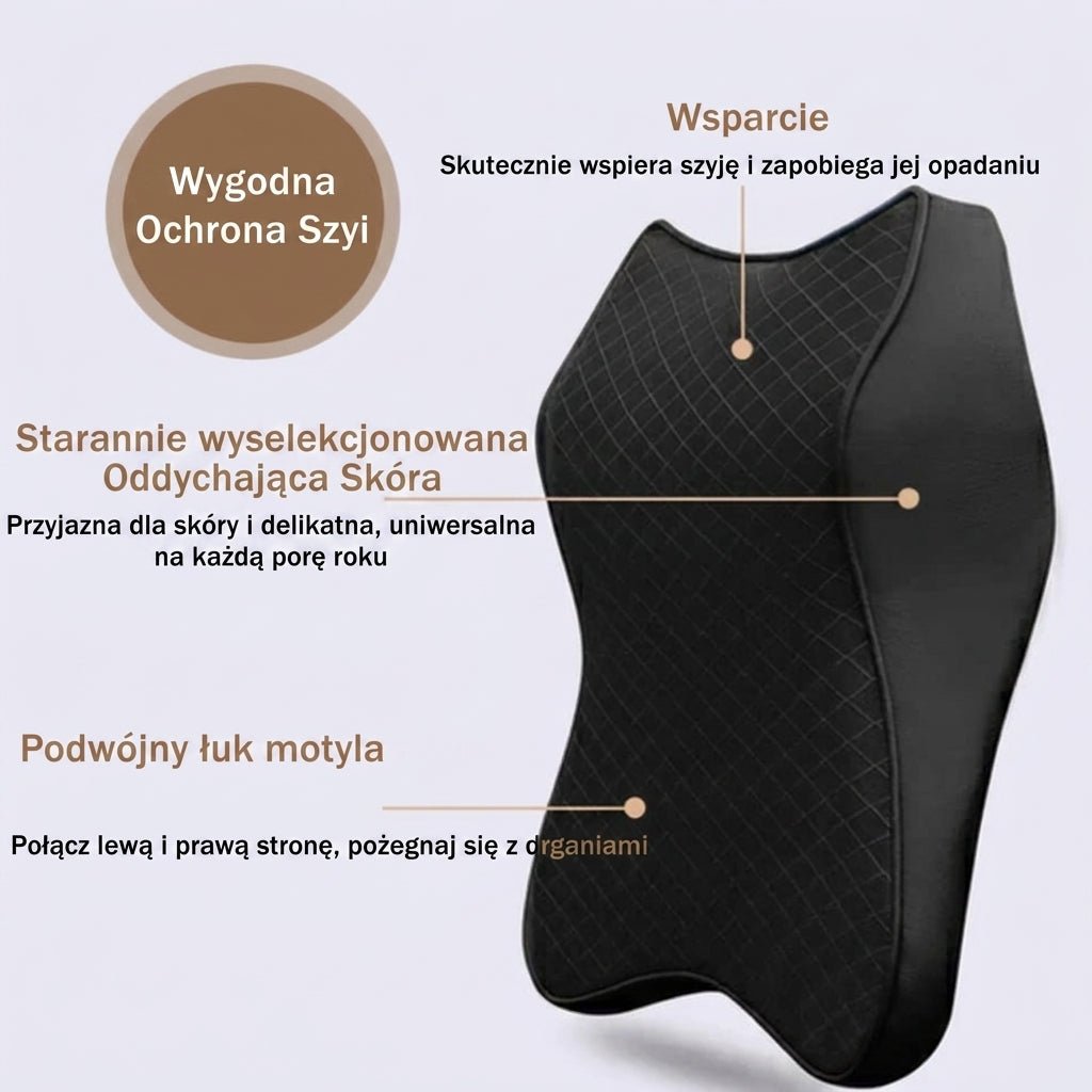 Poduszka Samochodowa na Szyję z Pianki Pamięci – Ergonomiczna, Zdejmowany Pokrowiec 5