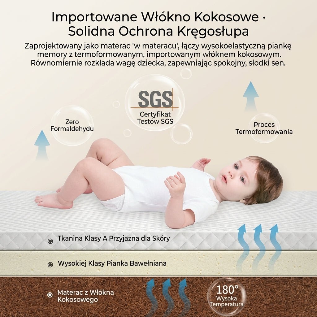 Poduszka dla Dziecka z Refluksem – Wodoodporna, Zdejmowana 90x45 cm  19