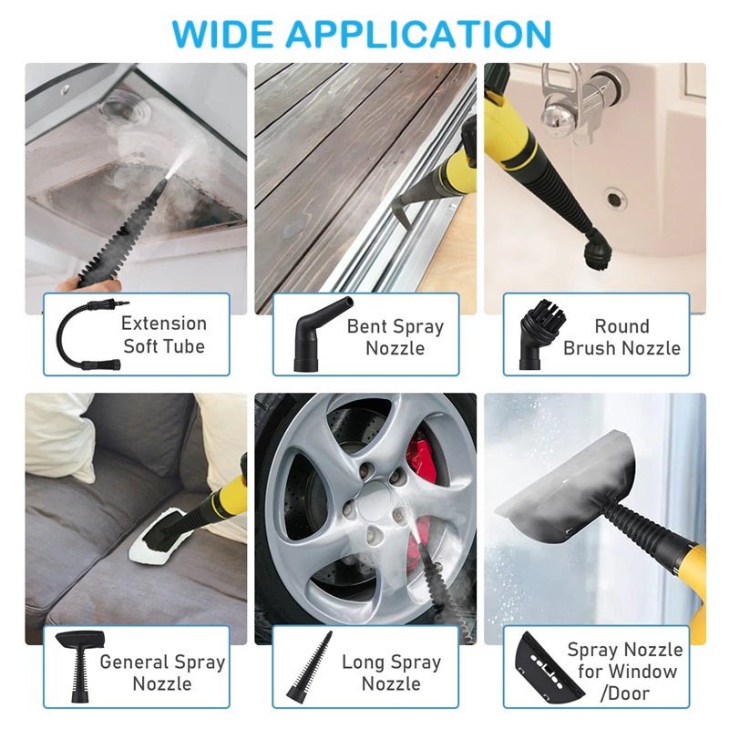 PowerSteam - Ręczna Maszyna do Czyszczenia Parą z Szybkim Nagrzewaniem 150°C 7