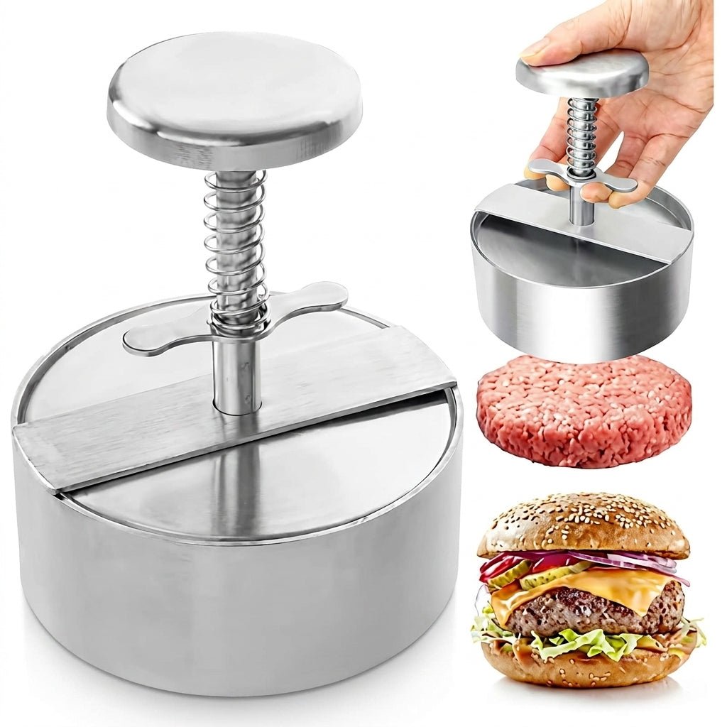 Prasa Do Burgerów Ze Stali Nierdzewnej – Formowanie Kotletów 12,7 cm, Mycie w Zmywarce 7