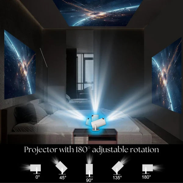 Projektor 4K z Android 11 i 3200 lumenów – Rzutnik Multimedialny do Kina Domowego i Prezentacji 2