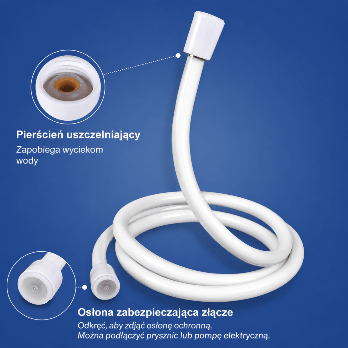 Prysznic Kempingowy Przenośny z Akumulatorem 4000 mAh 8
