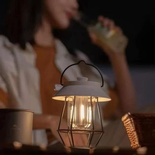Przenośna Lampa Stołowa Bezprzewodowa Czarna z Regulacją Temperatury Barwowej USB 3