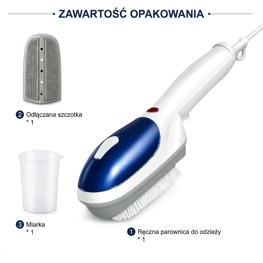Przenośna Parownica Do Prasowania – Szybkie Nagrzewanie w 45 Sekund, Lekki i Wielofunkcyjny 