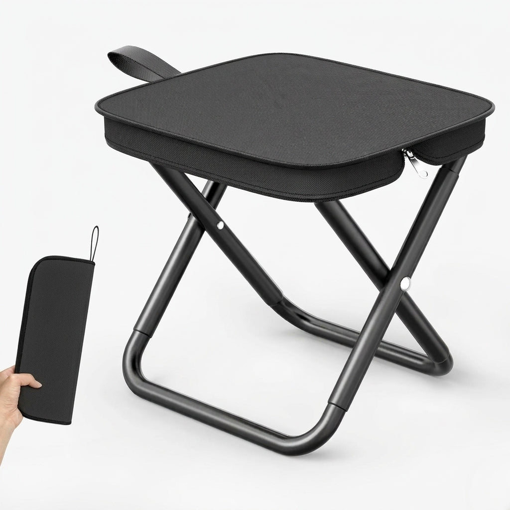 Przenośne Krzesło Kempingowe Składane - Lekka Konstrukcja, Szybki Montaż, Ergonomiczne Siedzenie 1