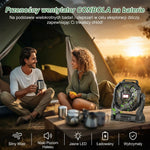 Przenośny Wentylator Kempingowy z Latarką LED – Bateria 10400 mAh, 36 Godzin Pracy 4