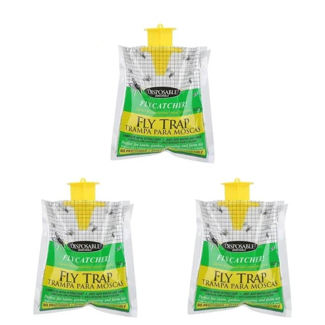 Pułapka na Muchy Jednorazowa – Ekologiczna, Szybko Działająca do Użytku na Zewnątrz 0