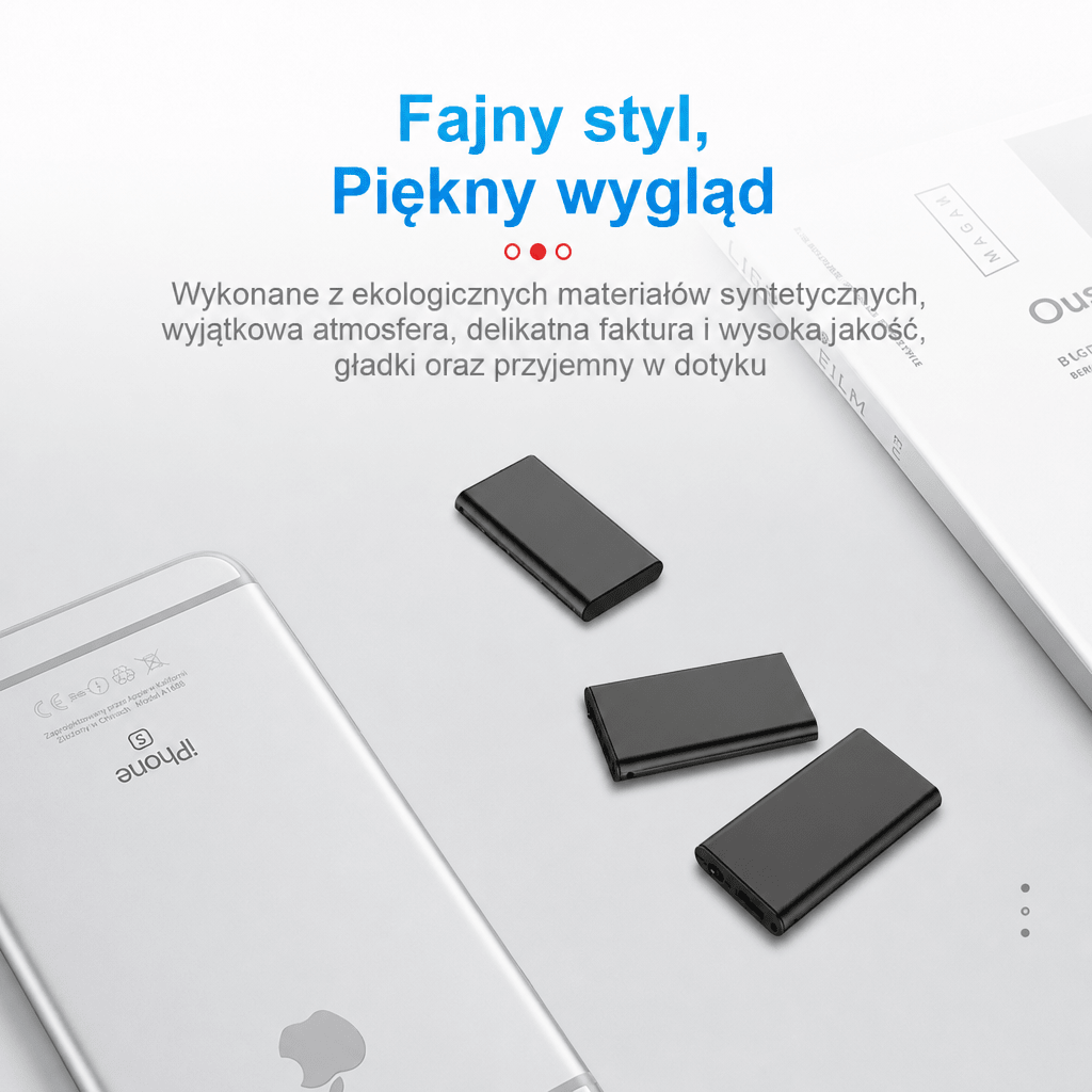Rejestrator Dźwięku Aktywowany Głosem 8 GB – Mini, z Redukcją Szumów i Długim Czasem Nagrywania