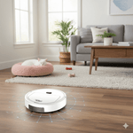 Robot Odkurzający z Filtracją HEPA – Ciche Czyszczenie do 500 m², Do Twardych Podłóg i Dywanów 3