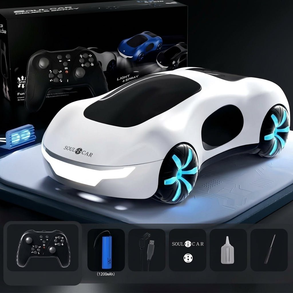 Samochód Zdalnie Sterowany z Driftowaniem 360° i Efektami Wodnymi – Sterowanie Gestami i Pilotem 1