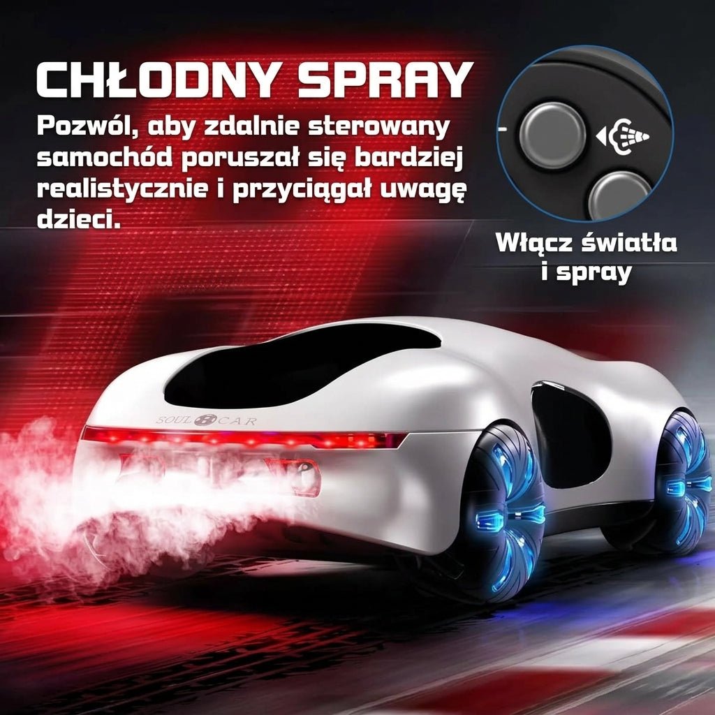 Samochód Zdalnie Sterowany z Driftowaniem 360° i Efektami Wodnymi – Sterowanie Gestami i Pilotem 7
