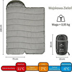 Śpiwór Outdoorowy Lekki z Izolacją – Zakres Temperatur 0°C do 5°C 2