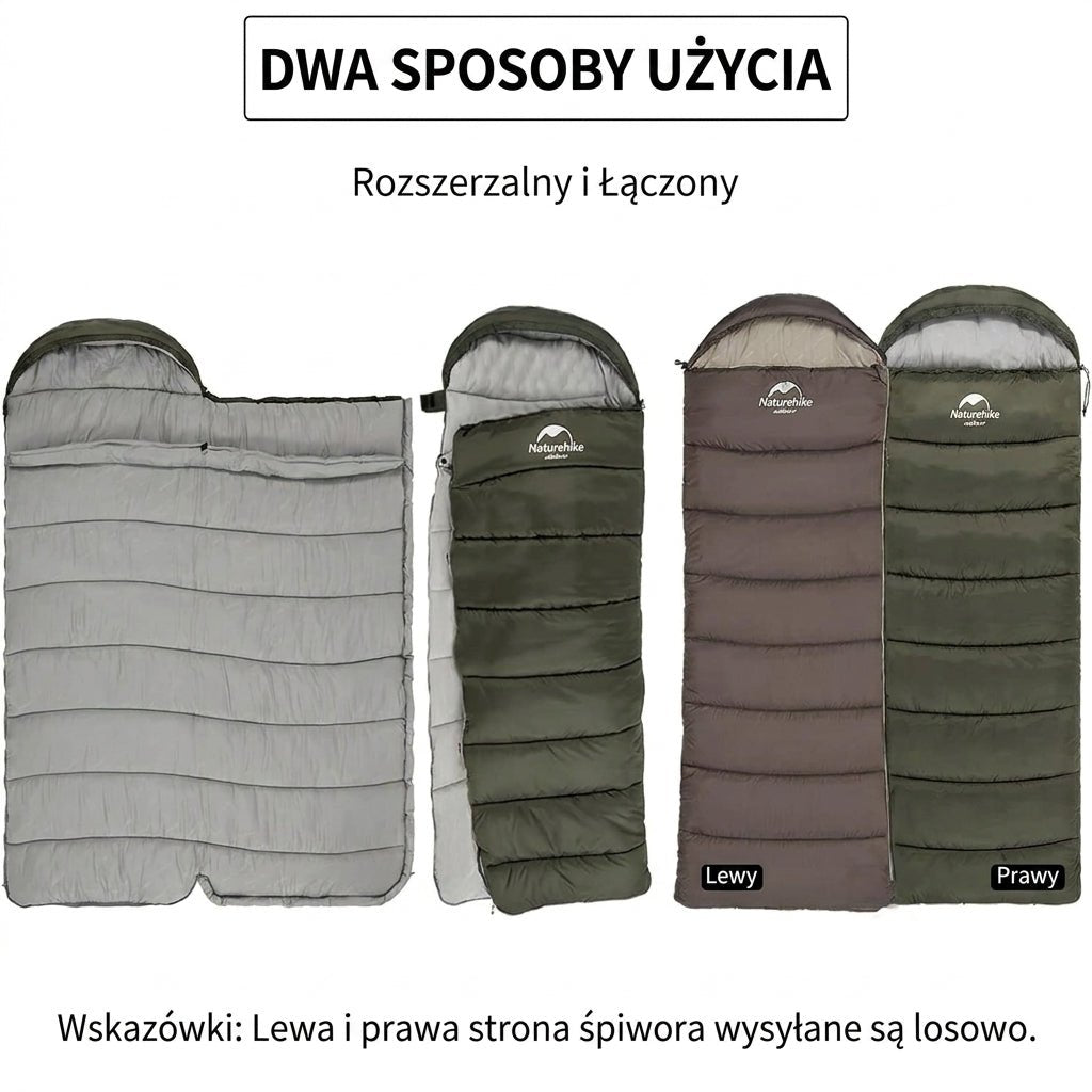 Śpiwór Outdoorowy Lekki z Izolacją – Zakres Temperatur 0°C do 5°C 3