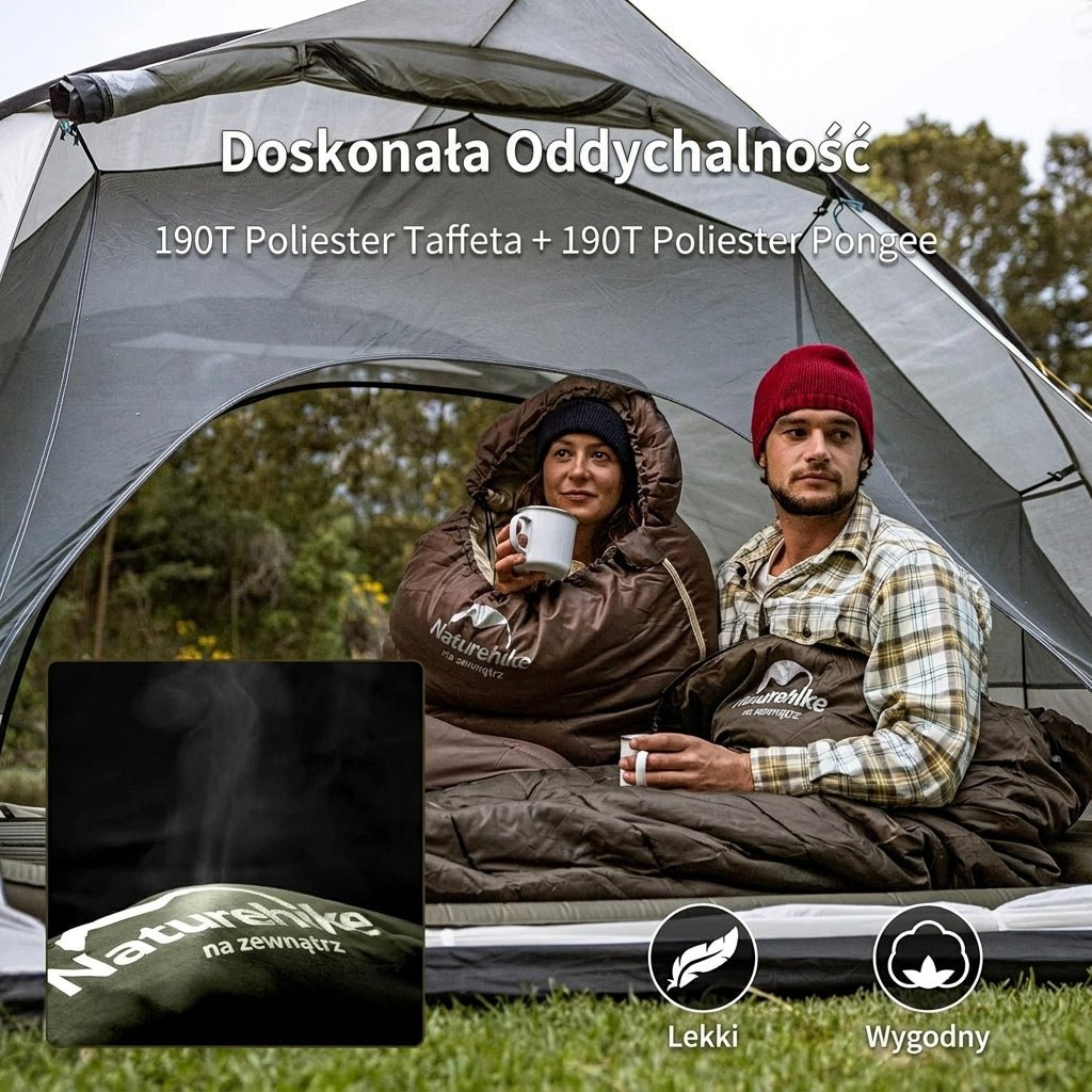 Śpiwór Outdoorowy Lekki z Izolacją – Zakres Temperatur 0°C do 5°C 6