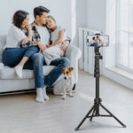 Statyw do telefonu z regulacją wysokości 43-163 cm – Pilot Bluetooth do nagrywania i zdjęć 10