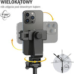 Statyw do telefonu z regulacją wysokości 43-163 cm – Pilot Bluetooth do nagrywania i zdjęć 6