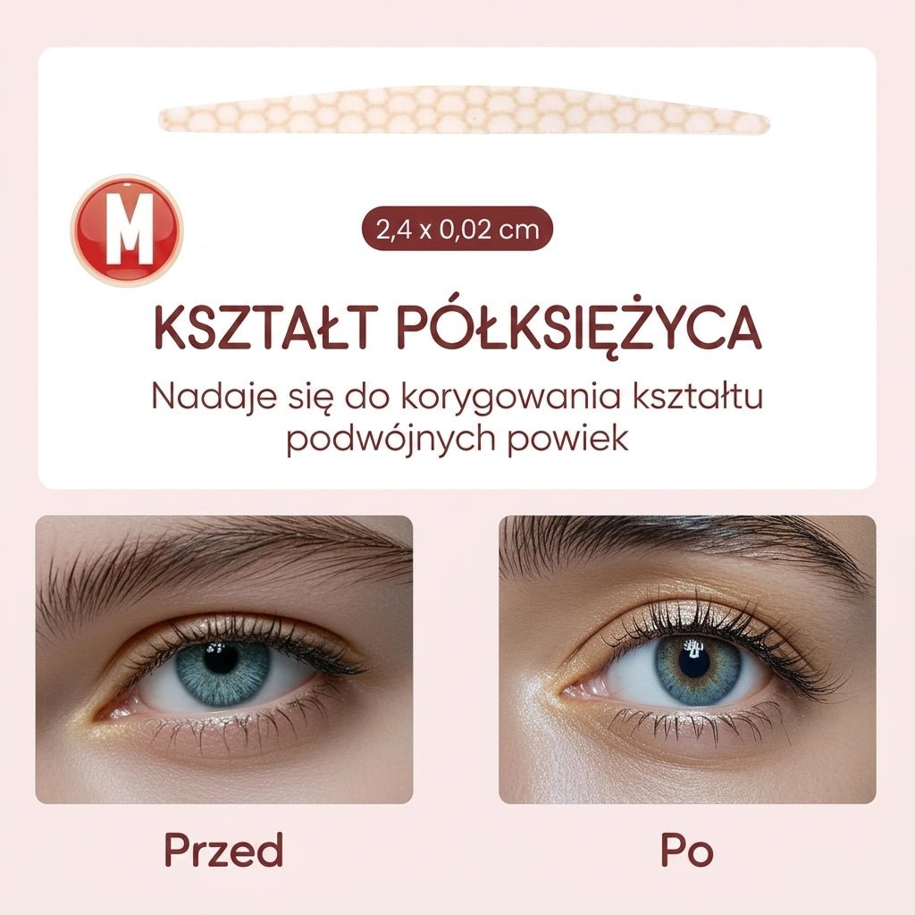 Taśma do Powiek Przeciwstarzeniowa – 100 Pasków do Liftingu Powiek, Hipoalergiczna  2