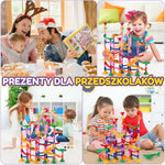 Tor Kulowy Zestaw Konstrukcyjny 133 Elementy – Ruchome Elementy i Przezroczyste Tory do Zabawy 13