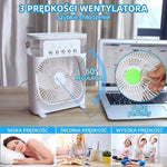 Wentylator, Klimatyzator i Nawilżacz 3 w 1 – Przenośny z Oświetleniem LED do Użytku w Domu i Biurze 10