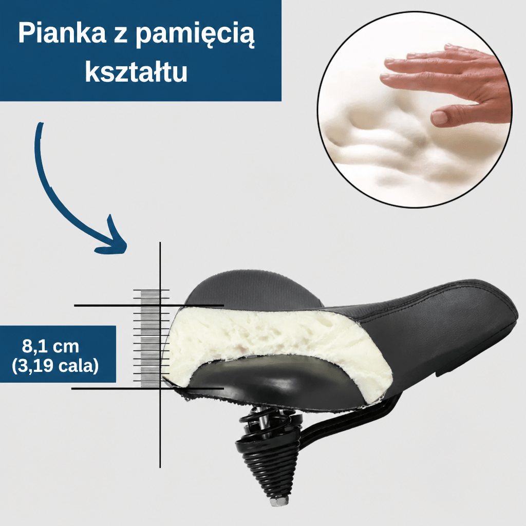 Wygodne Siodełko Rowerowe Ergonomiczne z Oddychającą Wyściółką do Rowerów Górskich i Szosowych