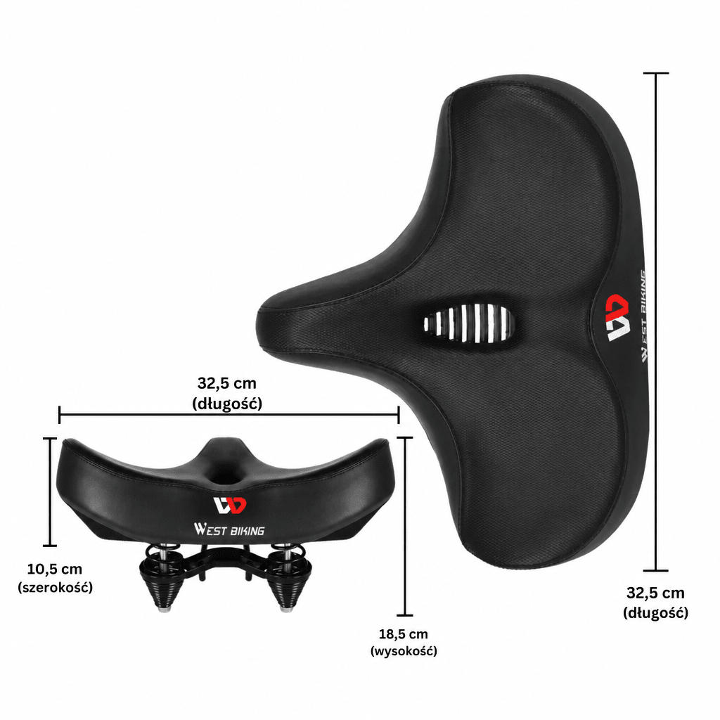 Wygodne Siodełko Rowerowe Ergonomiczne z Oddychającą Wyściółką do Rowerów Górskich i Szosowych