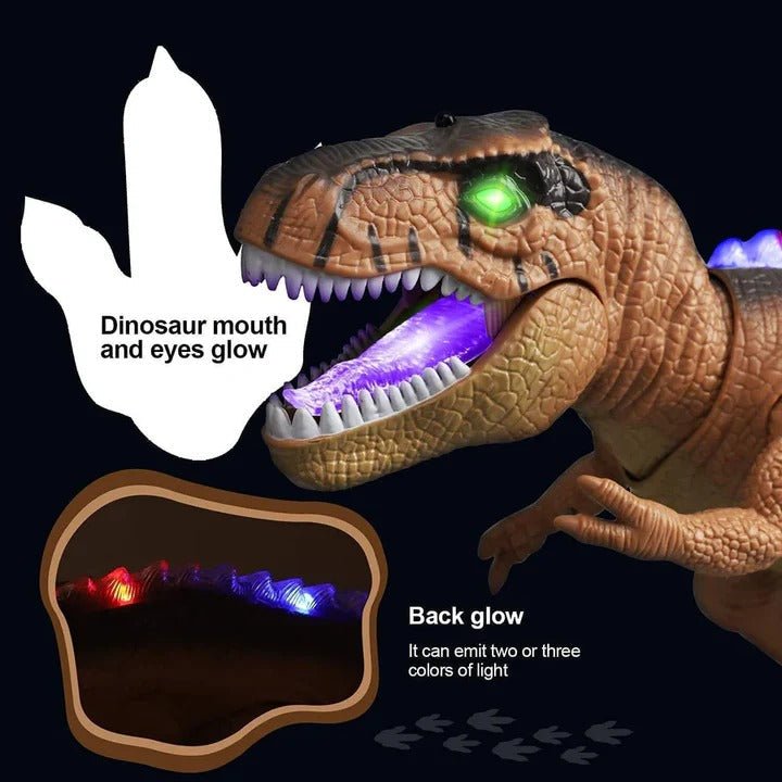 Zdalnie Sterowany Dinozaur T-Rex z LED - Chodząca i Ryczy Zabawka dla 3 Latka 7