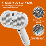 Szczotka Parowa dla Kota i Psa z Funkcją Rozpylania – Lekka, Samoczyszcząca 2