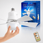Wentylator Sufitowy z Lampą LED i Pilotem – Cicha Praca, Regulacja Jasności  9