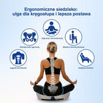 Kobieta siedząca na poduszce z przykładami zastosowań
